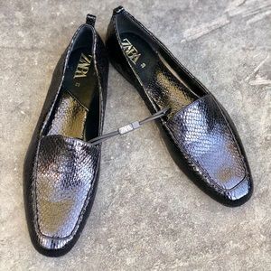 Zara Animal Print Flats